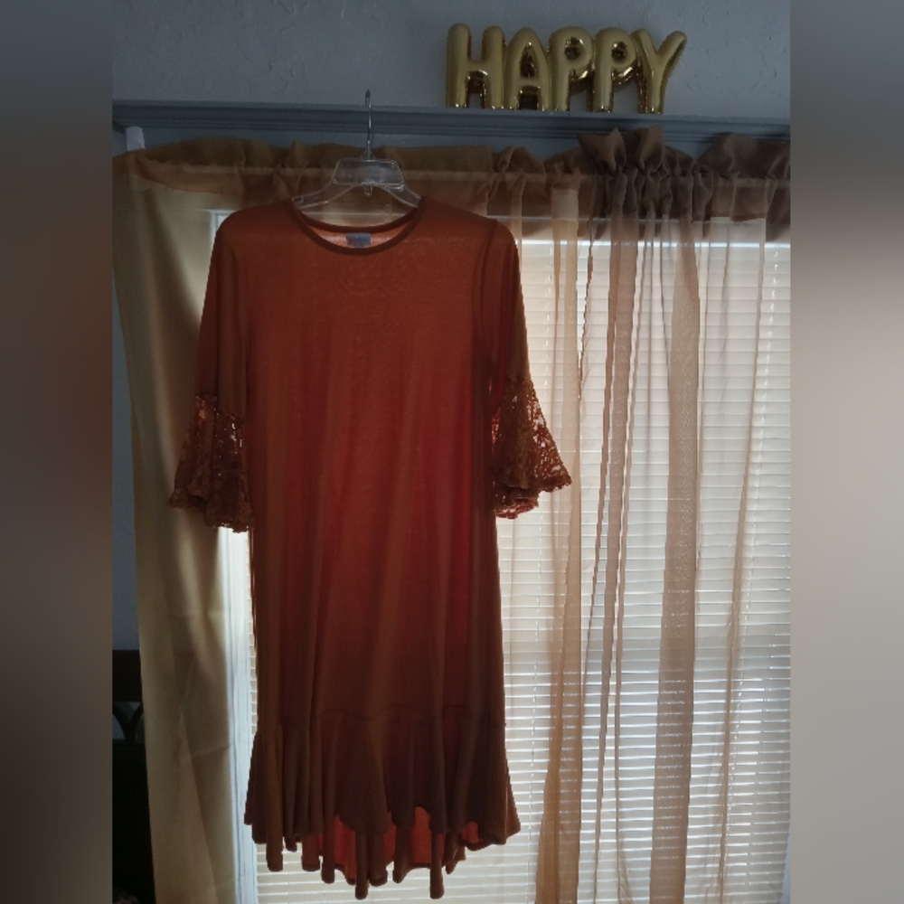 LuLaRoe Maureen Orange Dress